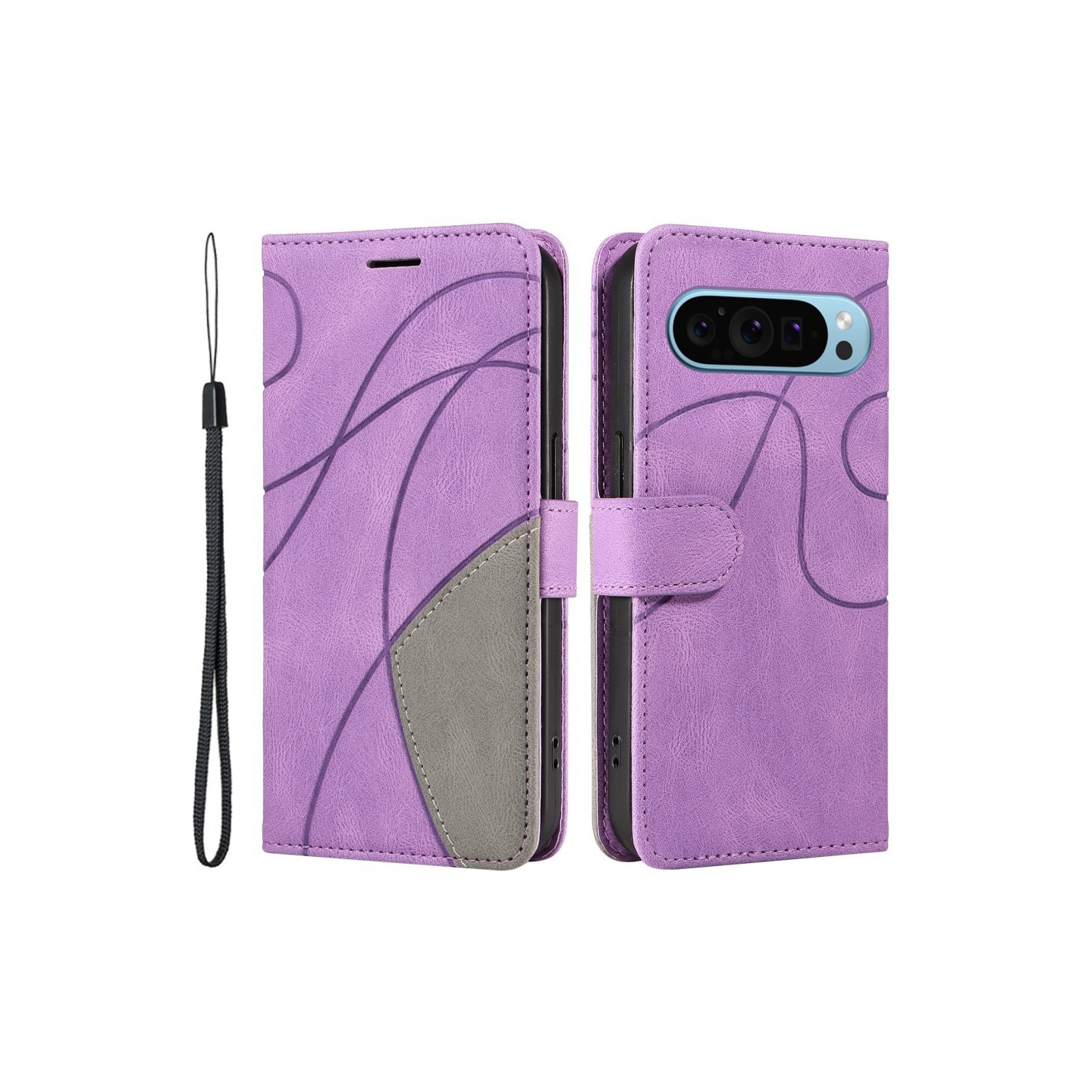 Til Google Pixel 9 / 9 Pro KT - serie - 1 dobbeltfarve etui