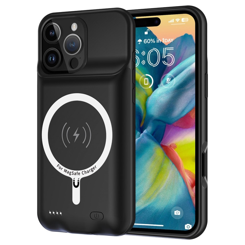 iPhone 16 Pro Max kannettavalle laturikotelolle 7000 mAh PowerBank, joka on yhteensopiva MagSafen kanssa