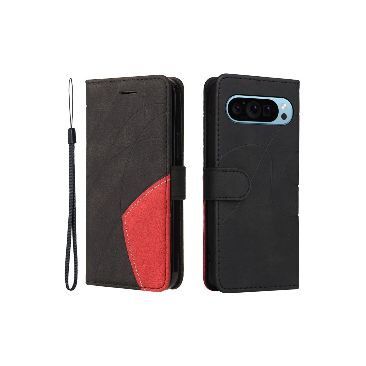 Google Pixel 9 / 9 Pro KT Series - 1 Kahden Värin Kotelo Remmillä