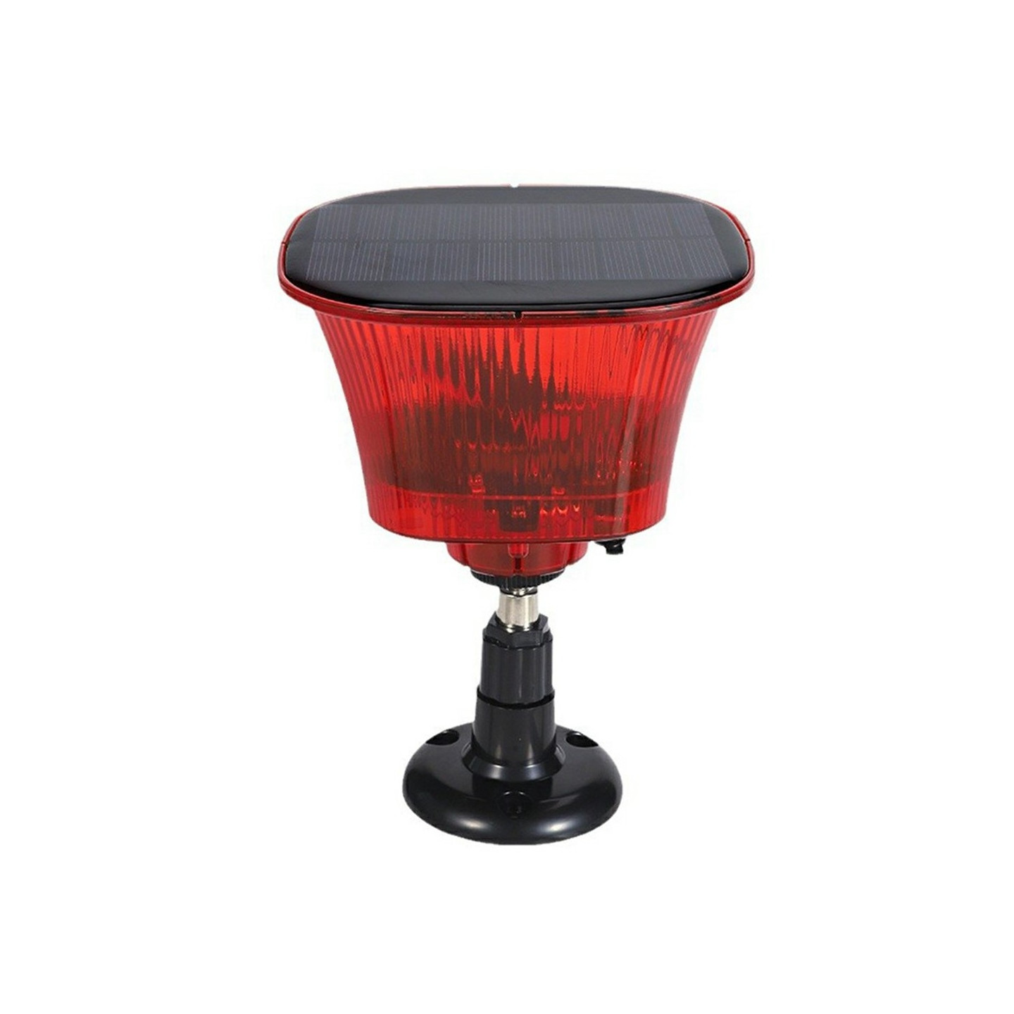 Deterrent Solar Powered Scarecrow Alarm Lamp LED Strobe Fruit Vegetables