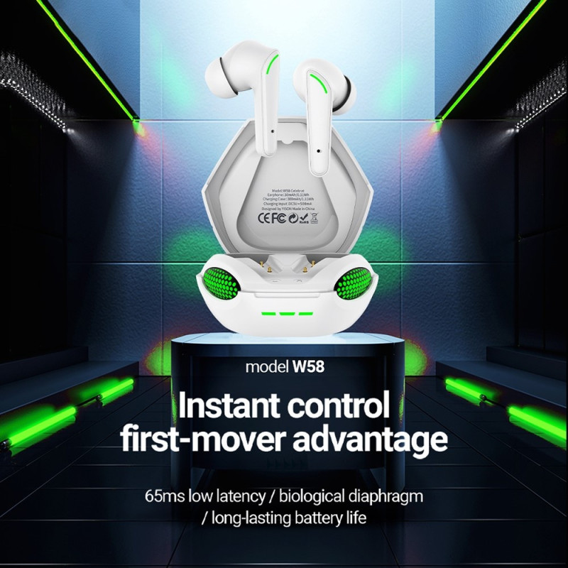 CELEBRAT Kobra Design Bluetooth In - Ear kuulokkeet Stereokuulokkeet - valkoinen