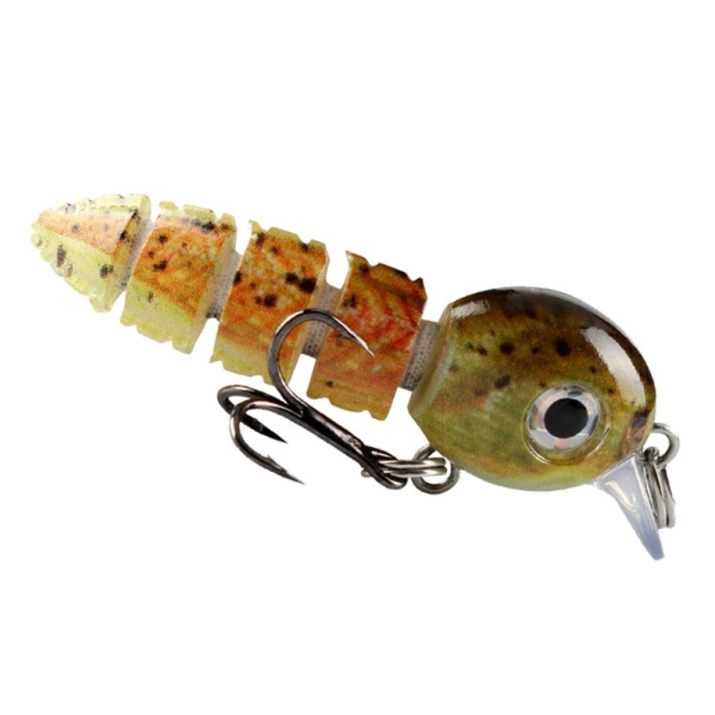 5 fiskelokker naturtro Crankbait med opbevaringsboks