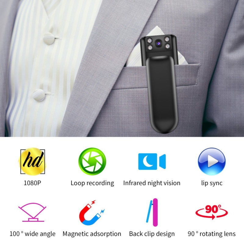 Infrarød nattsyn Full HD 1080P fikk kamera videoopptaker