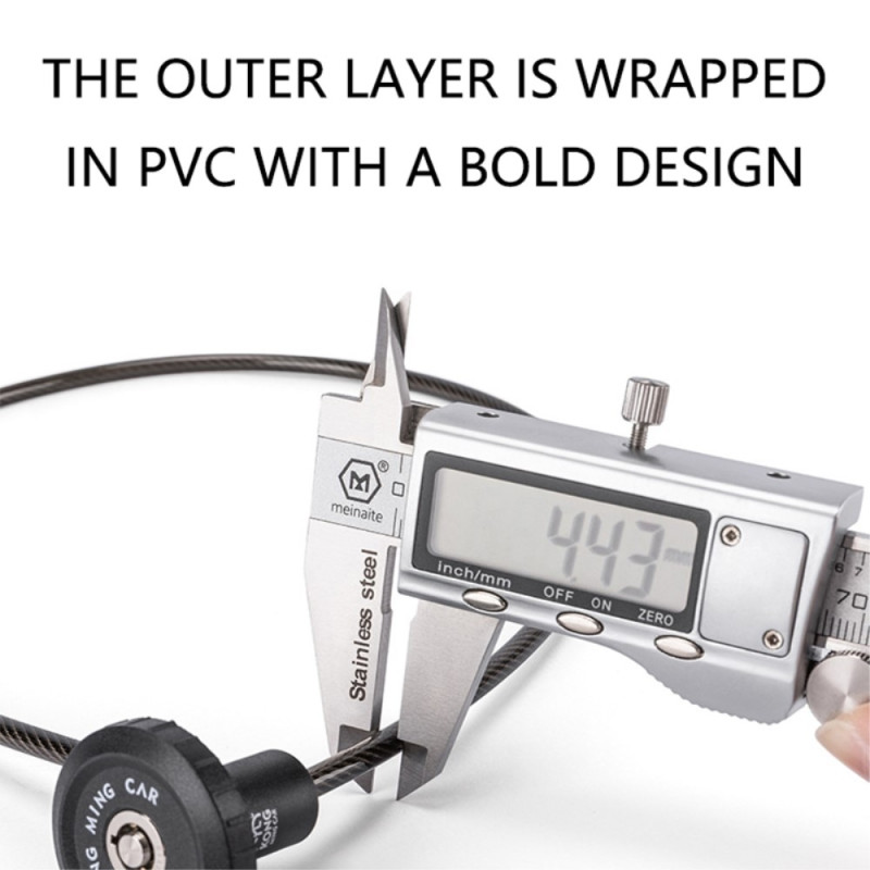 KONG Sykkelnøkkellåsing Sinklegeringslåsekabel for sykkelscooter osv