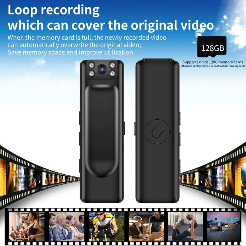 Infrapuna Night Vision Full HD 1080P - kameralla on videonauhuri