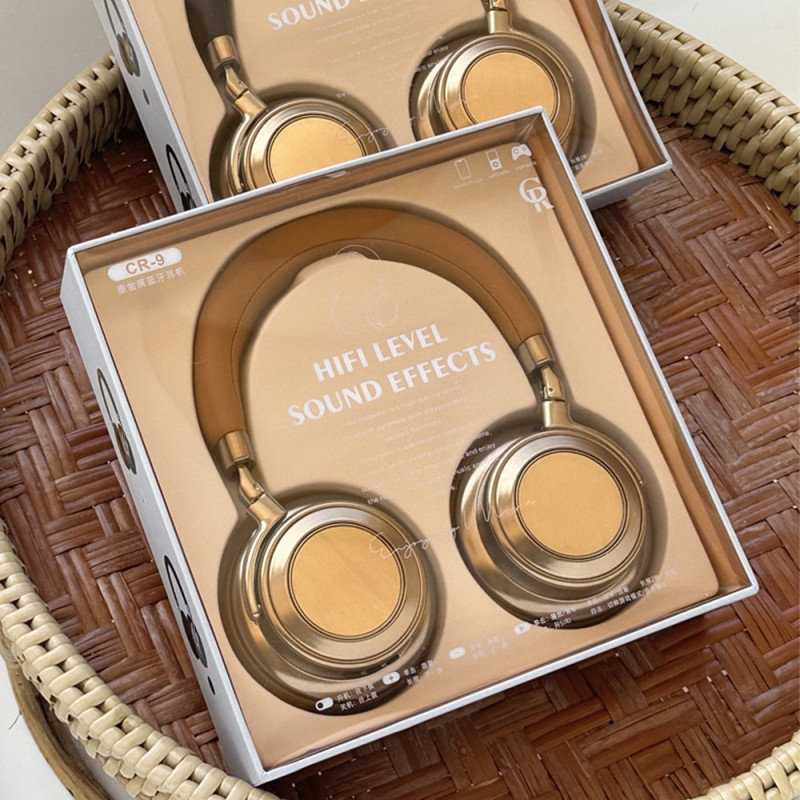 Hifi Trådløst On - Ear Hodesett Bluetooth - hodetelefoner Spillmusikk Metall Retro