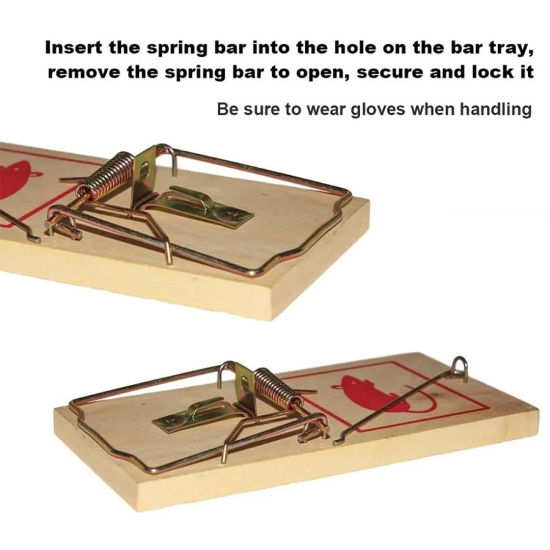 2 stk musfanger musefelle innendørs/utendørs - M