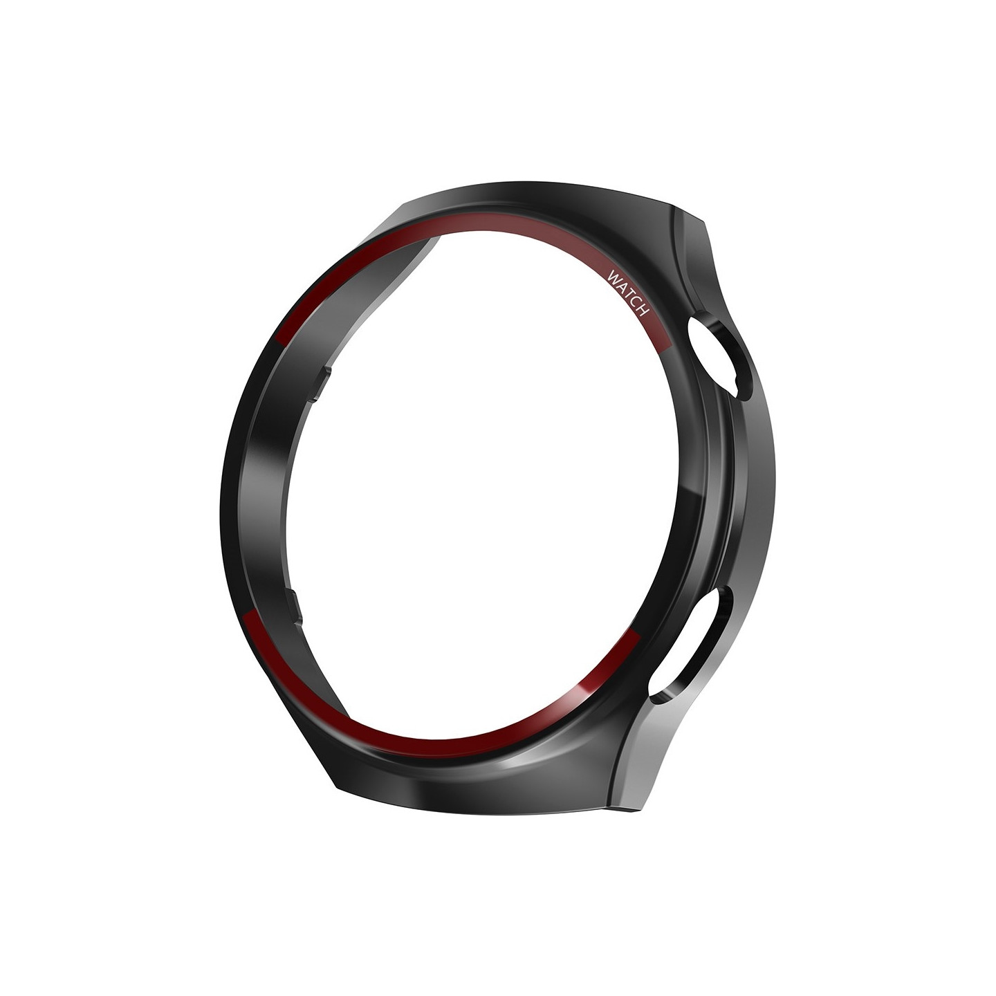 Til Huawei Watch 4 Pro Watch Case Beskyttende Shell - Sort+Rød