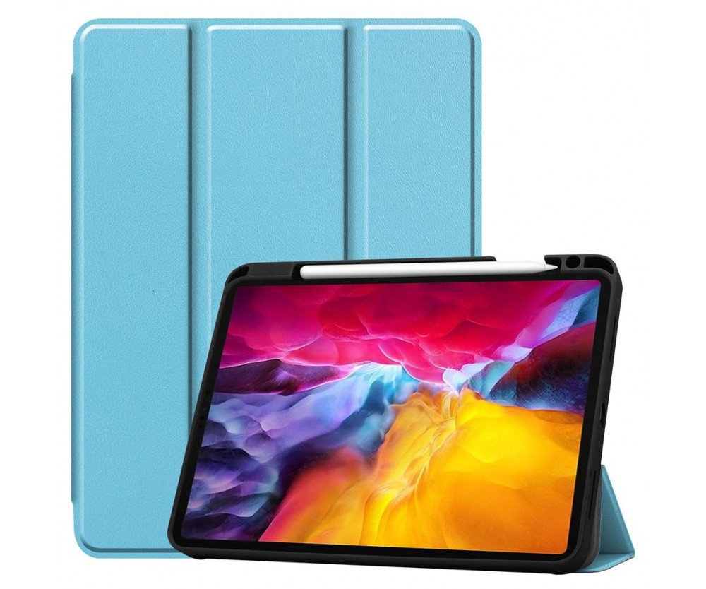 iPad Pro 11 2021 Slim fit tri-fold fodral - LjusBlå