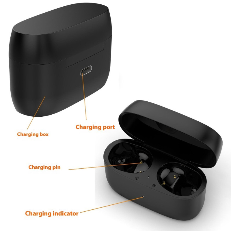 Dock til Jabra Elite 5 Earbuds Opladerrum Opladerkabel