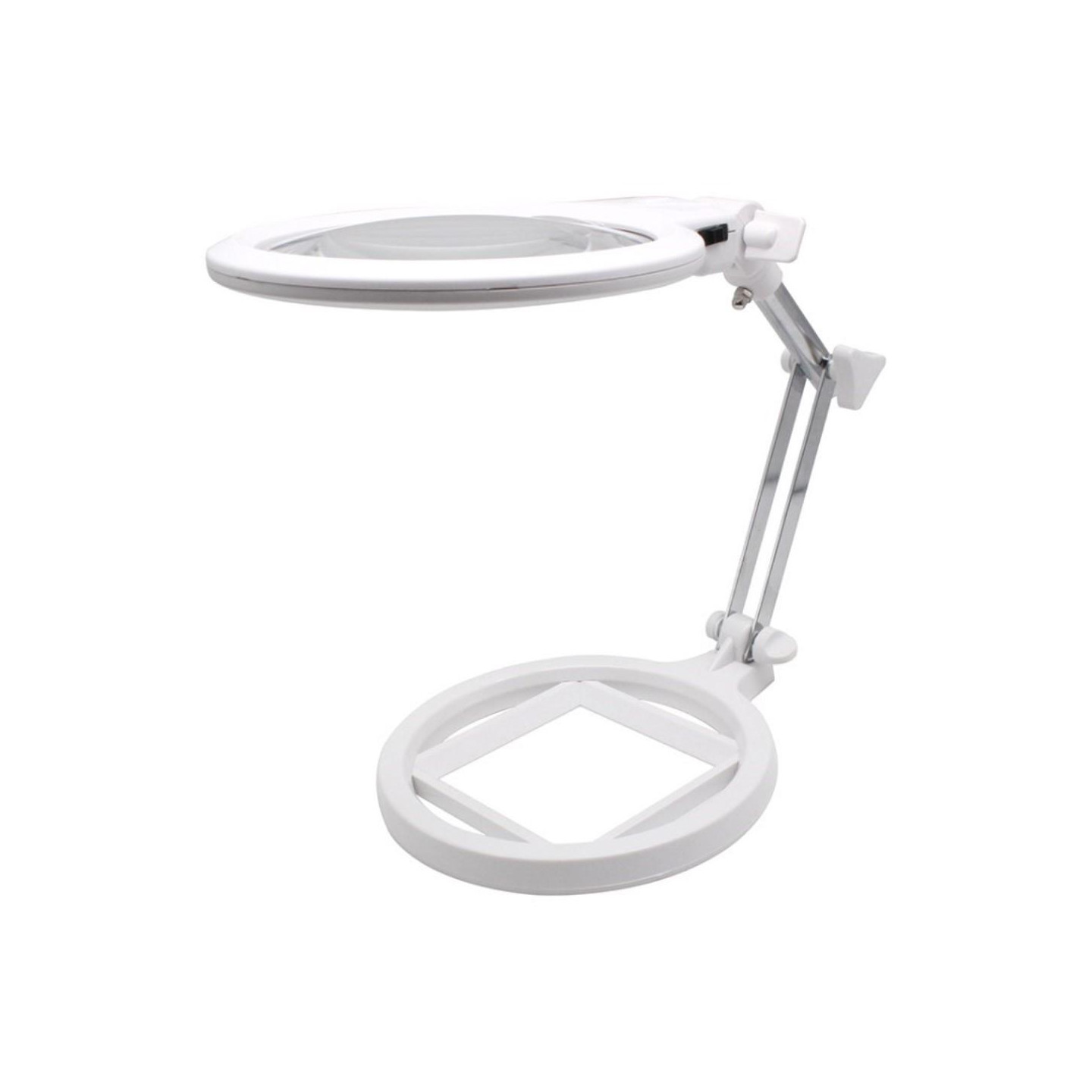 Sammenfoldelig skrivebordstype LED - forstørrelsesglas 130mm 2.5X 5X Forstørrelsesglas