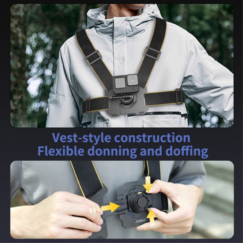 POV Photography Magnetic Quick Release Vest - Style Chest Strap Buckle