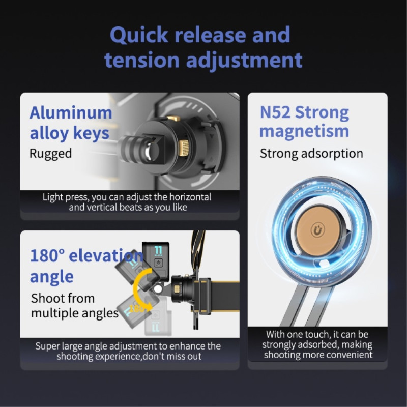 POV Photography Magnetisk Quick Release Vest - stil brystremsspænde