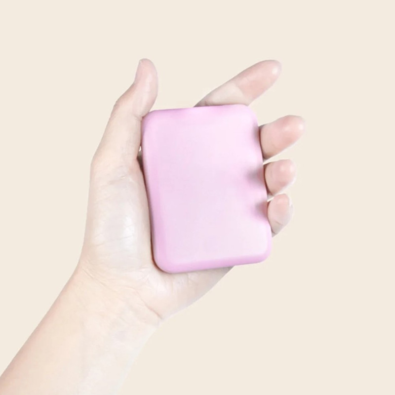 dobbeltsidet makeup spejl LED lys folde 2X forstørrelse spejl