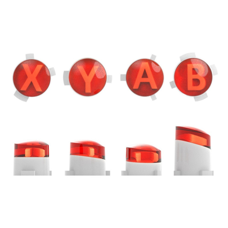 For Xbox One S One Elite Controller ABXY Replacement Buttons - Red