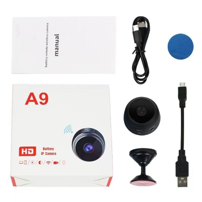 Magneettinen 1080p HD Wi-Fi-valvontakamera (etäseuranta)