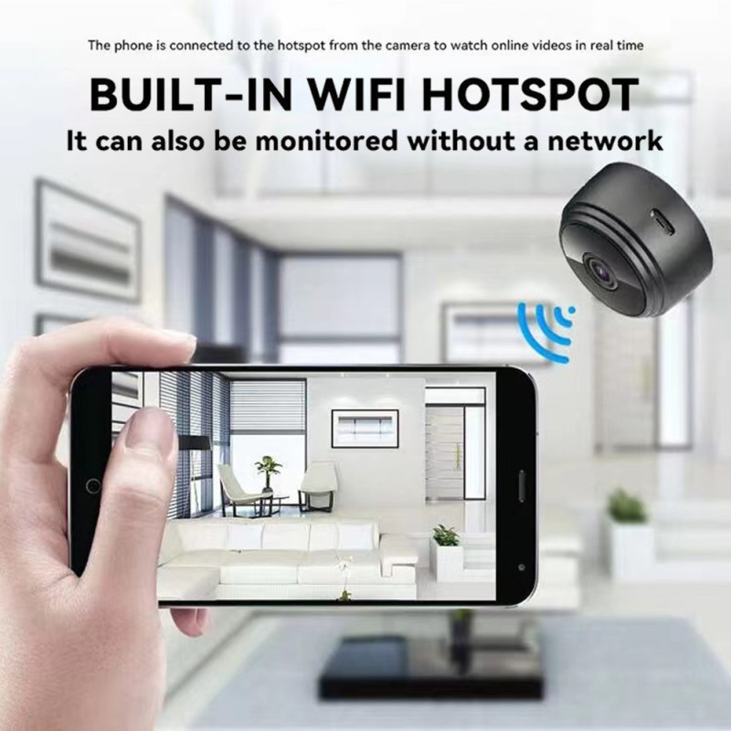 WiFi Camera 1080P HD Magnetic Surveillance Spy without Night Vision
