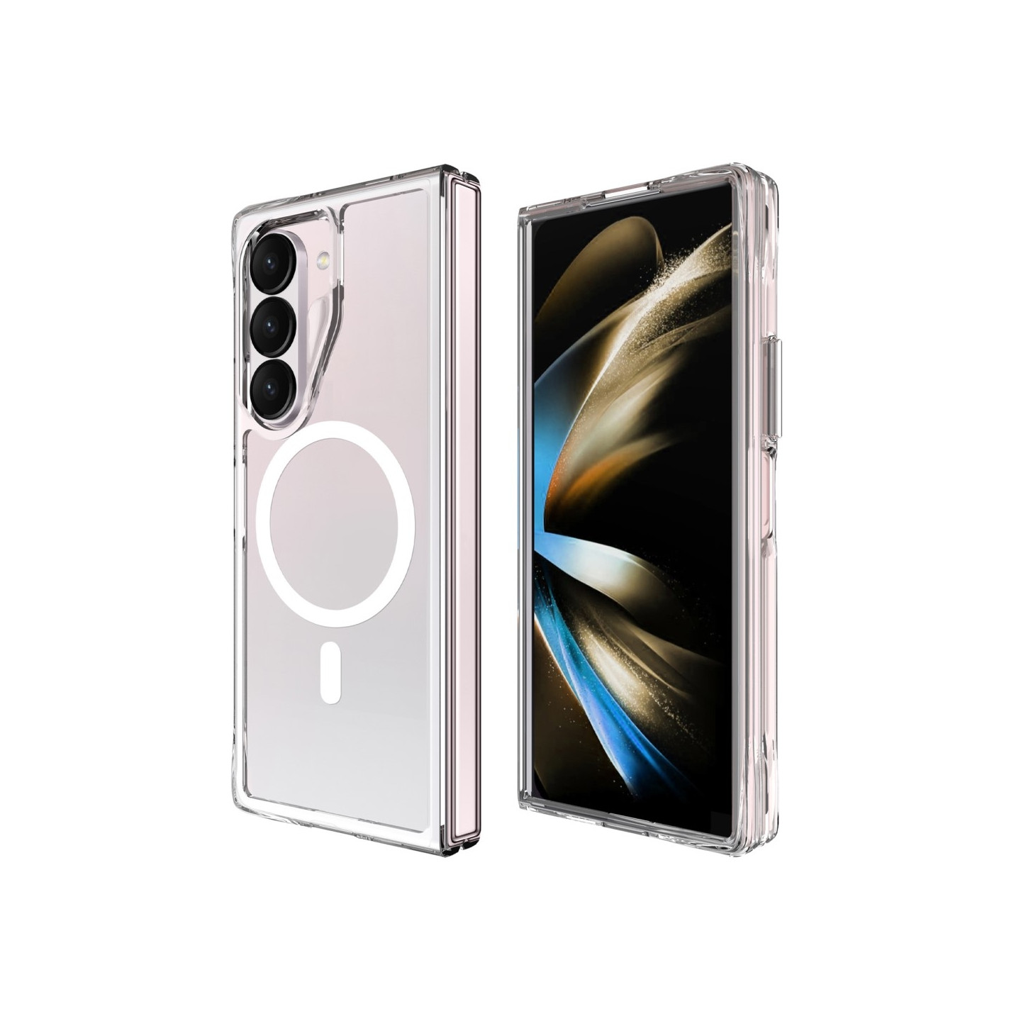 For Samsung Galaxy Z Fold6 5G Case Compatible with MagSafe Clear Phone Cover