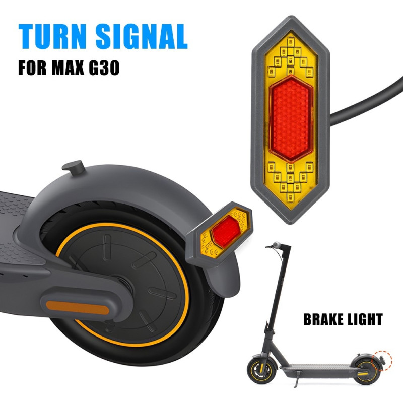 Til Ninebot Max G30 Baglygte Blinklys LED Scooter Baglygte