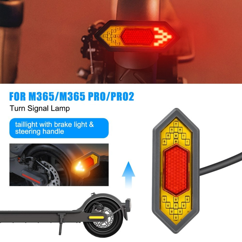 For Xiaomi M365 Tail Light Turn Signals LED Scooter Tail Light
