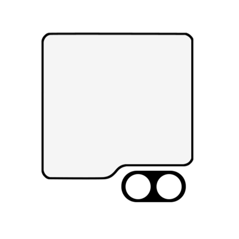 For Samsung Galaxy Z Flip6 5G herdet glassfilmsett Kameralinsebeskyttelse+liten skjermbeskytter