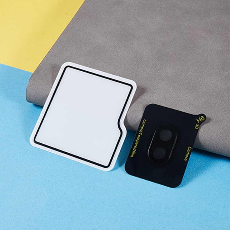 For Samsung Galaxy Z Flip6 5G Tempered Glass Film Set Camera Lens Protector + Small Screen Protector