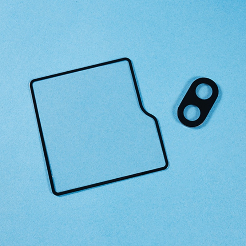 Samsung Galaxy Z Flip6 5G Karkaistun Lasin Suojakalvosetti Kameran Linssinsuoja + Pieni Näytönsuoja