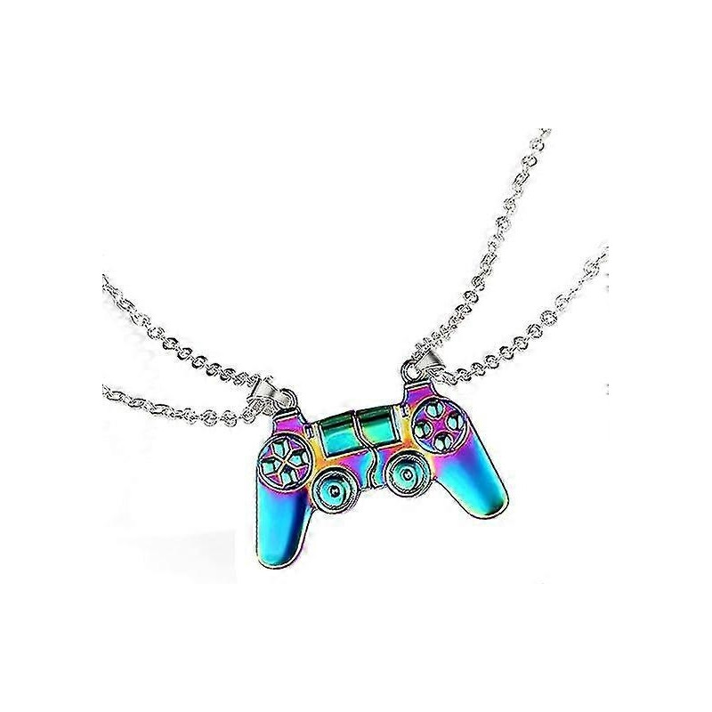 Magneettinen peliohjain kaulakoru Parin sopiva riipus ystäville Ystäville Ystävänpäivälahjat Lover Oil