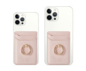 MUXMA Korthållare Ring Ställ RFID Blockerande Kreditkort - Rosa