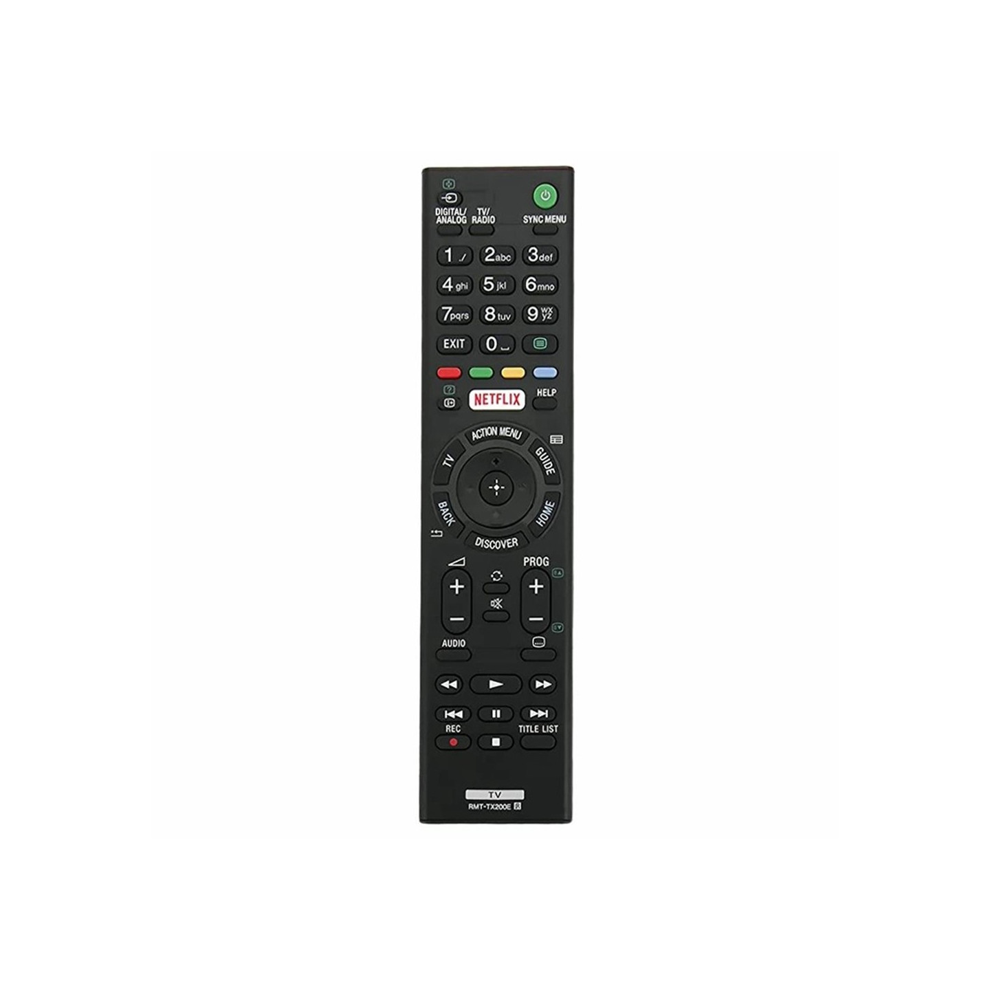 TV remote control Replacement for RMT - TX200E Sony TV