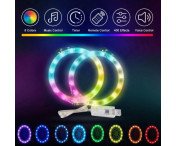 Playstation 5 PS5 RGB LED-ringljus Dekoration Light Strip Kit