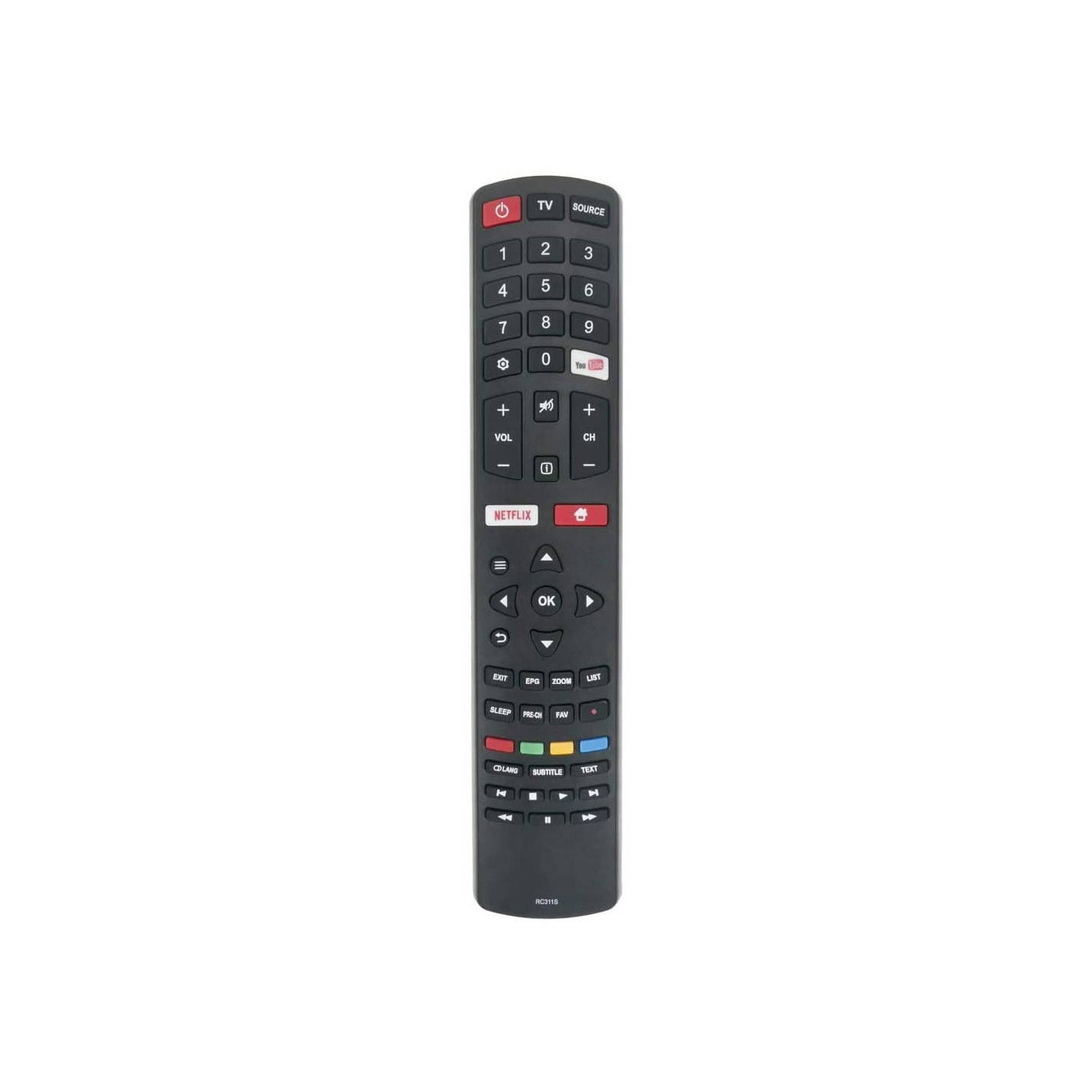 TV remote control Replacement for RC311S For JVC TV