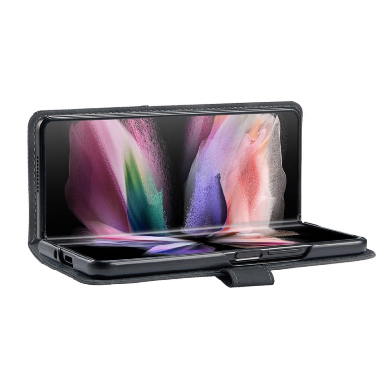 BINFEN COLOR til Samsung Galaxy Z Fold6 5G Cover i PU - læder med Geometrisk Mønster - Sort