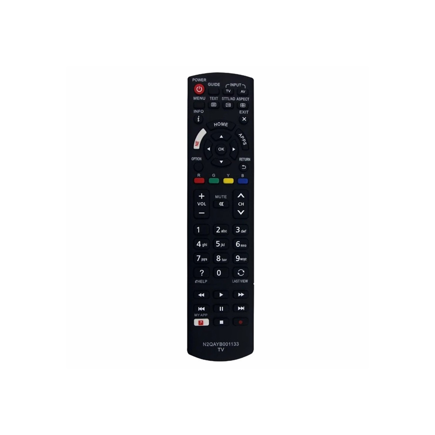 TV remote control Replacement for N2QAYB0001133 For Panasonic TV
