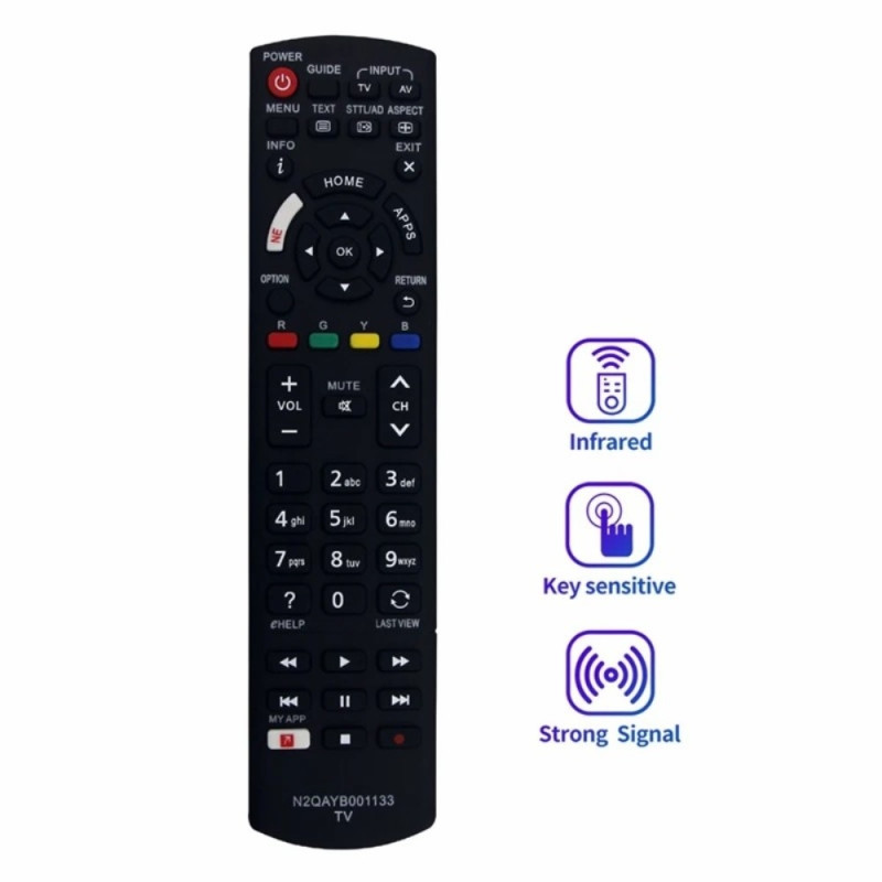 TV - fjernkontroll erstatning for N2QAYB0001133 for Panasonic TV