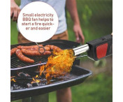 Bärbar Elektrisk fläkt Luftfläkt Grill BBQ Öppen spis Luftfläkt