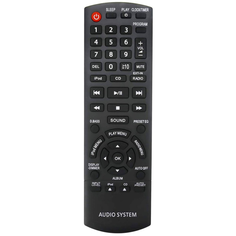 TV fjernbetjening Erstatning for N2QAYB000641 Til Panasonic TV med Easy to Use knap