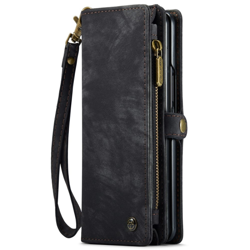 Samsung Galaxy Z Fold6 CASEME Useiden korttipaikkojen teline puhelimen kansi - musta