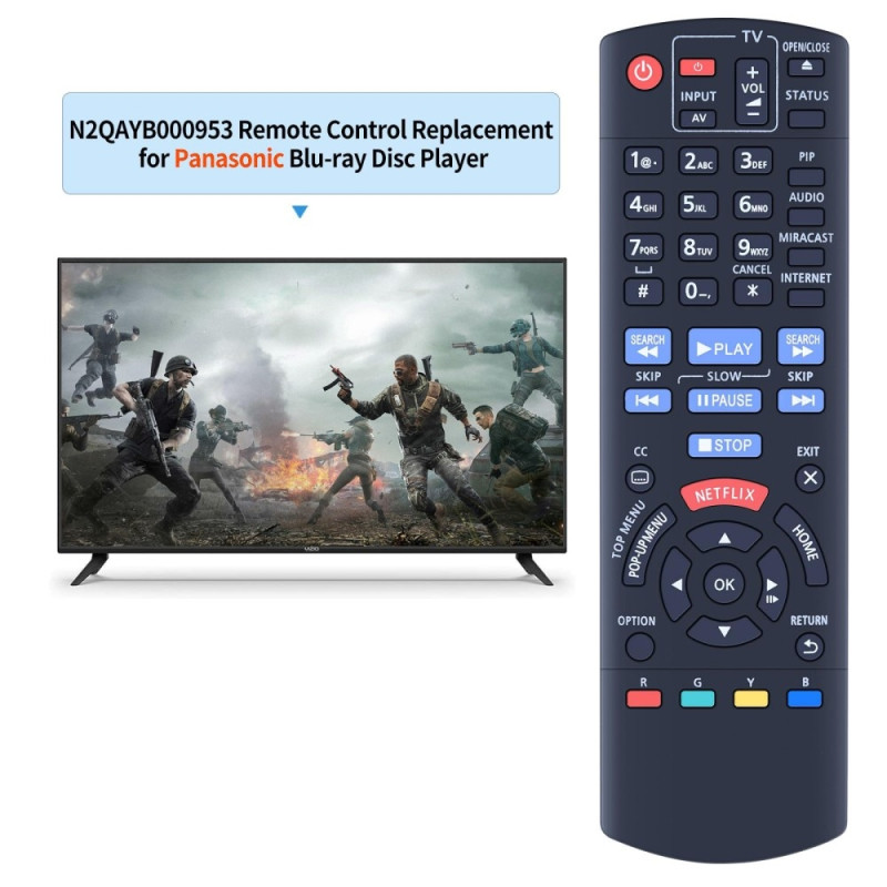 TV remote control Replacement for N2QAYB000953 For Panasonic TV
