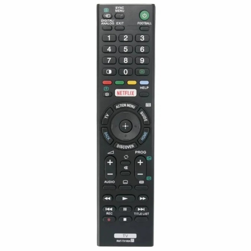 TV remote control Replacement for RMT - TX100A Sony TV