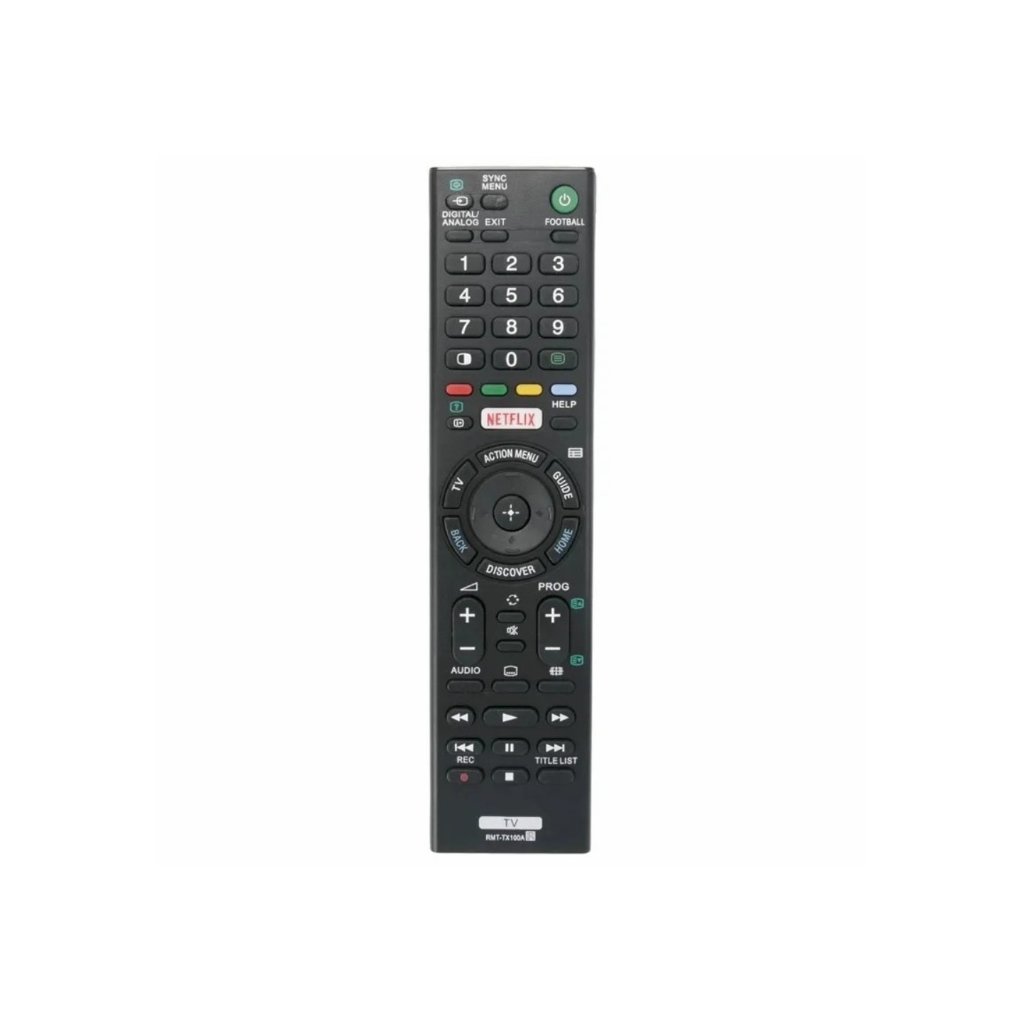 TV remote control Replacement for RMT - TX100A Sony TV