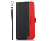 Motorola Moto G73 5G KHAZNEH Plånboksfodral - Svart/Röd