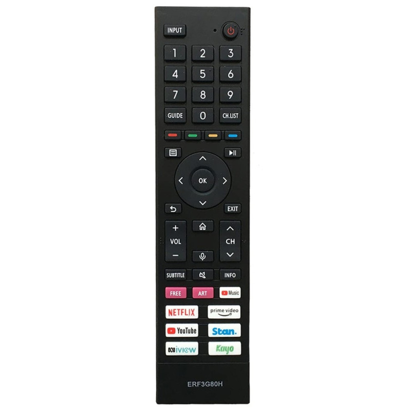 TV remote control Replacement for ERF3G80H For Hisense TV