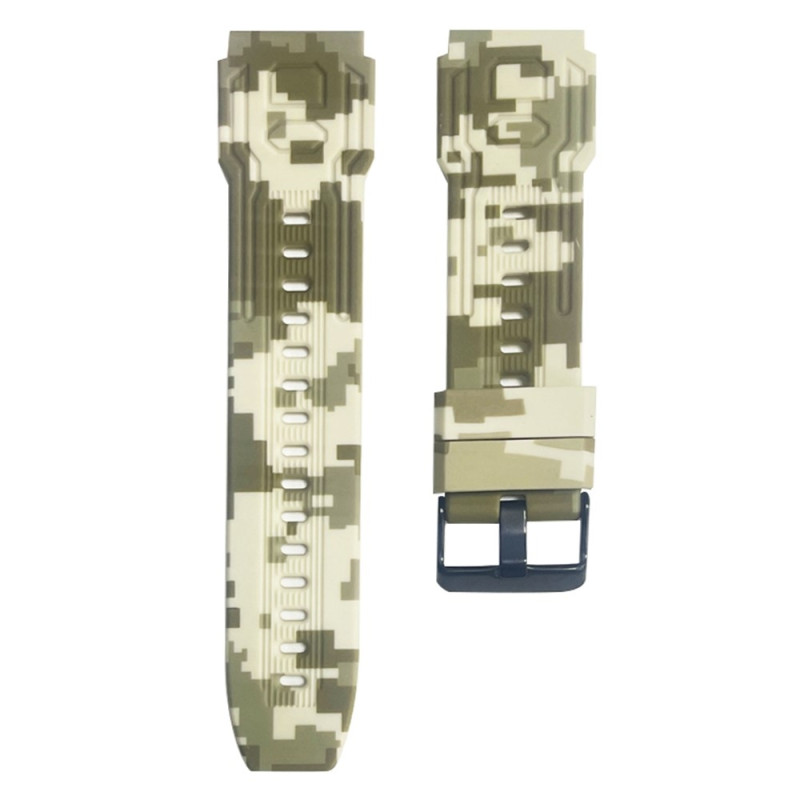 Wristband For Garmin Fenix 7 / 7 Pro / 6 / 5 22mm Silicone - Military Yellow