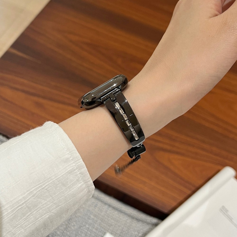 Armbånd til klokkeserie Ultra 2 49mm 9 8 7 45mm 6 5 4 SE etc - svart