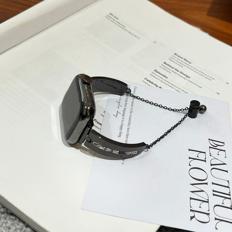 Armbånd til klokkeserie Ultra 2 49mm 9 8 7 45mm 6 5 4 SE etc - svart