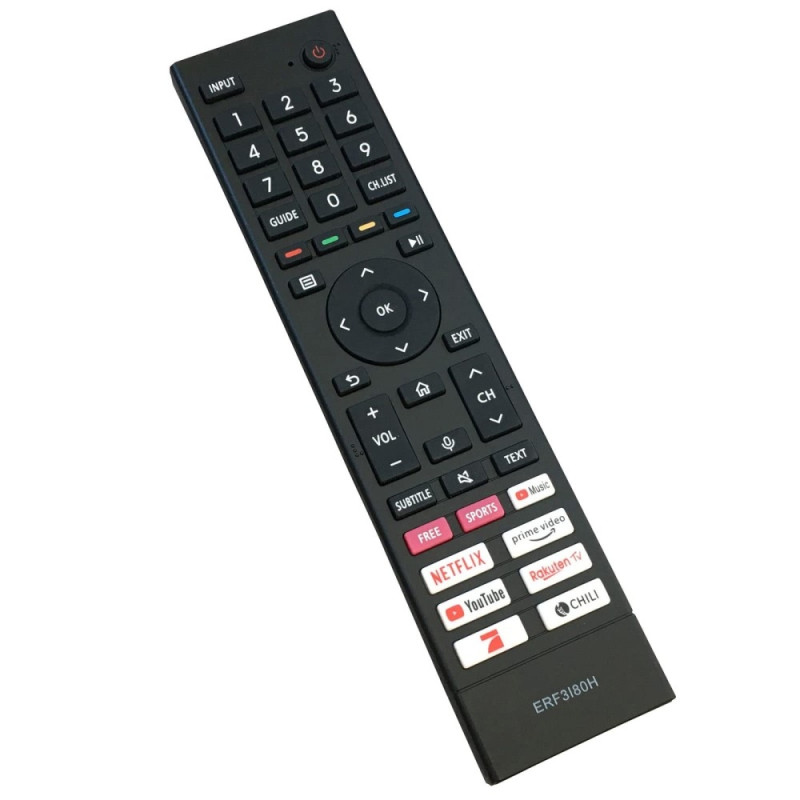 Erstatning av TV - fjernkontroll for ERF3I80H for Hisense TV