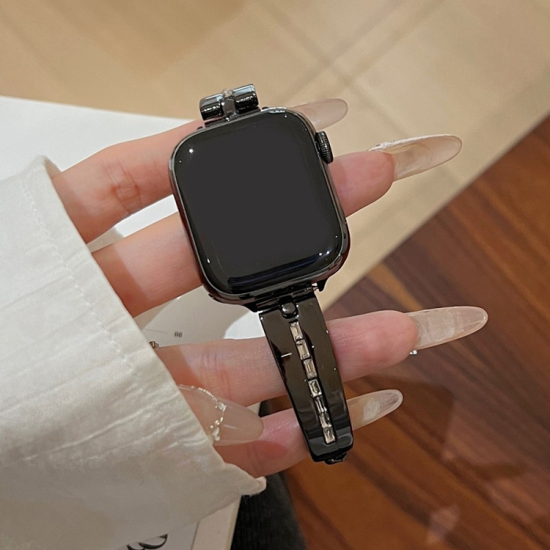 Armbånd til klokkeserie Ultra 2 49mm 9 8 7 45mm 6 5 4 SE etc - svart