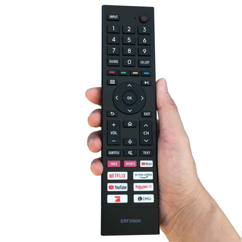 Erstatning av TV - fjernkontroll for ERF3I80H for Hisense TV