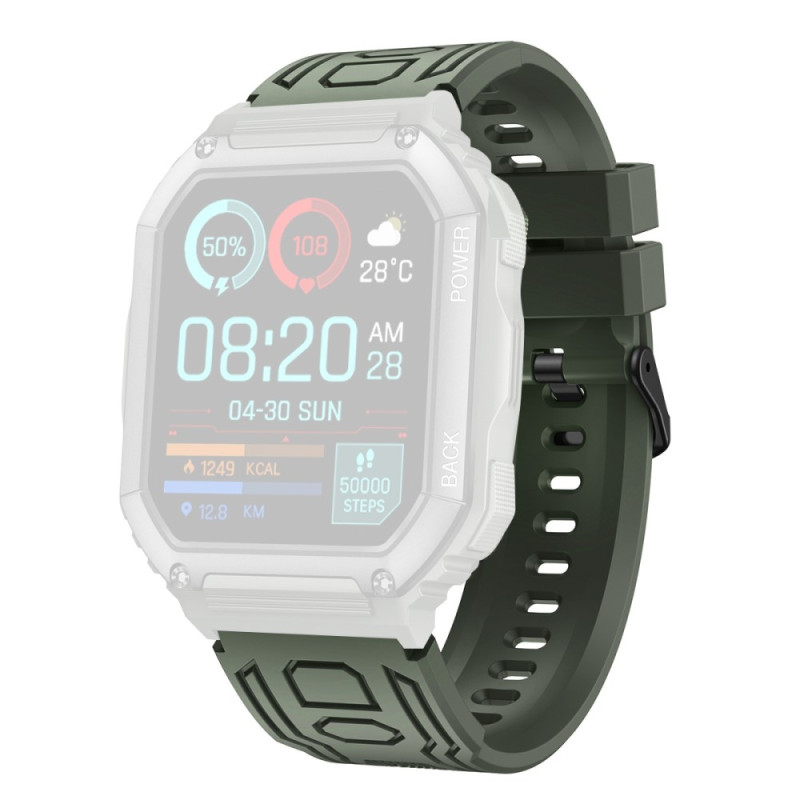 Armbånd Til Garmin Fenix 7/7 Pro/6/5 22mm Silikon - Grønn